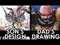 KID'S DESIGN Redrawn by their DAD - A PROFESSIONAL MARVEL ARTIST! PART 5