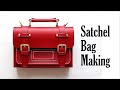 [tutorial] Satchel bag making / Leather craft / Bag pattern