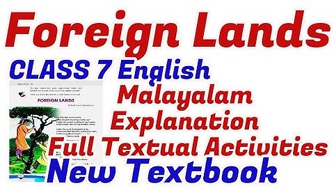 7th English|| Unit 2 || Imagination || Foreign lands || Question Answers #foreign_lands_class7_eng