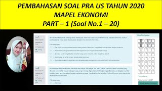 PEMBAHASAN SOAL UJIAN SEKOLAH MAPEL EKONOMI - TAHUN 2021 (SOAL NO 1 - 20) screenshot 3