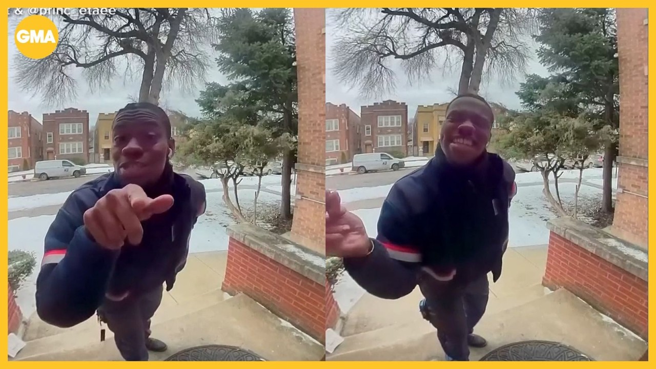 Mailman goes viral after singing for woman who lost her husband