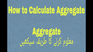 How To Calculate Aggrgate For Nts