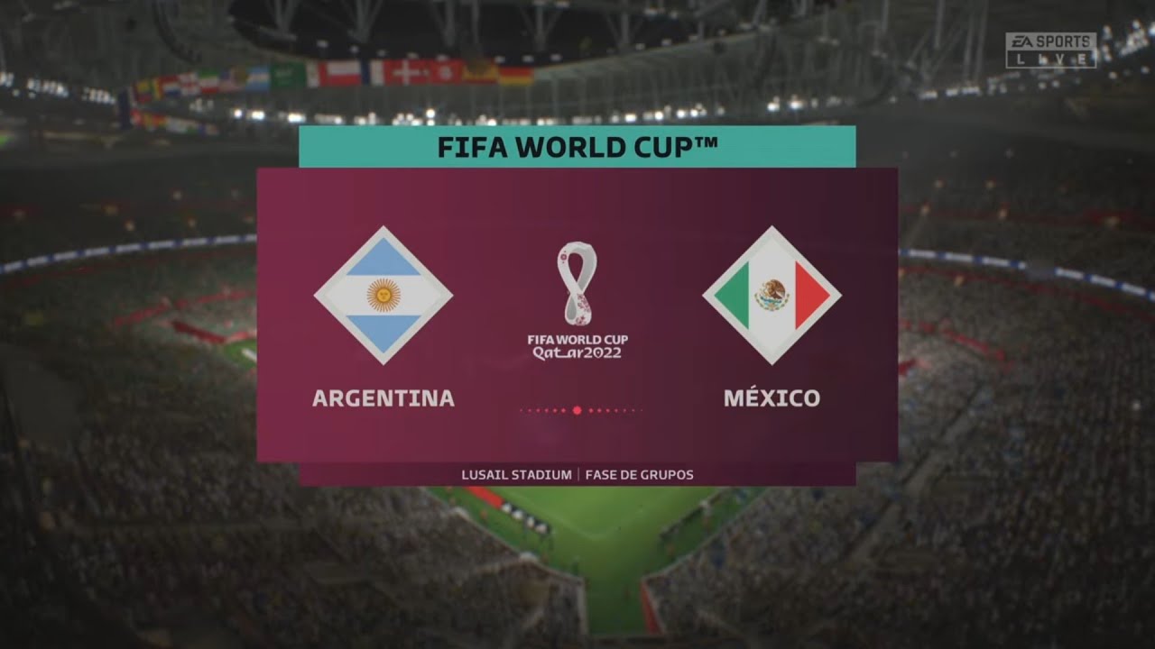 México Vs Argentina En Vivo FIFA World Cup Qatar 2022 FIFA 23 YouTube