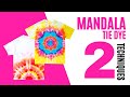 How to tiedye mandala pattern  try these 2 easy techniques