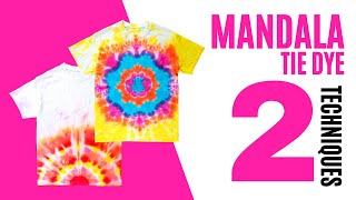 How to Tie-Dye Mandala Pattern - Try These 2 Easy Techniques!