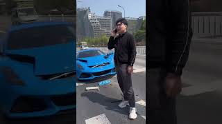 Lotus Emira Crashed into Xiaomi Su7 Max #xiaomi #lotuscars  #automobile #rearend