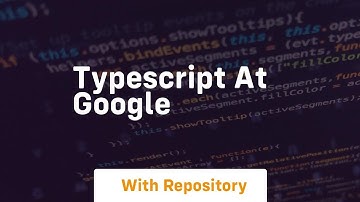 Typescript at google