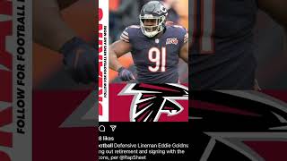 Famous Eddie Goldman Comes Out Of Retirement…Again #atlantafalcons #atlantafalconsnation #football Net Worth