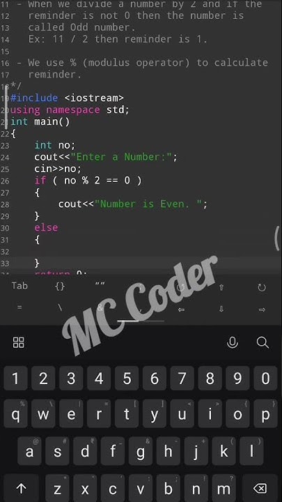 How to check number is Even or Odd | Even Odd program in C++ | #shorts ...