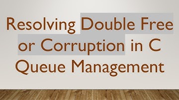 Resolving Double Free or Corruption in C Queue Management