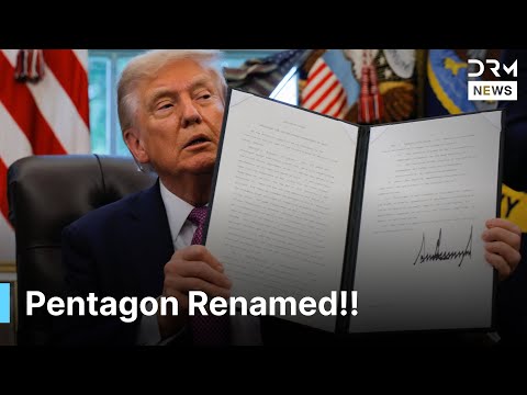 BREAKING: Pentagon Renamed ‘Department of War’ | Trump Executive Order | DRM News | AC1F