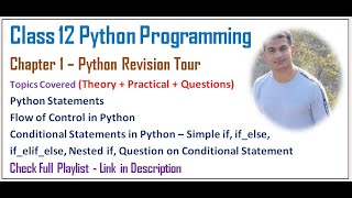Python Revision Tour | Class 12 Computer Science with Python (Video 6)