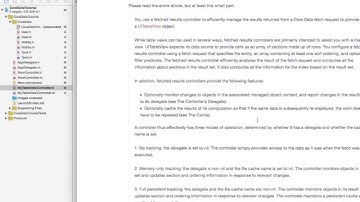 Core Data tutorial 4.2 : NSFetchedResultsController, Reorder Cells & update displayOrder