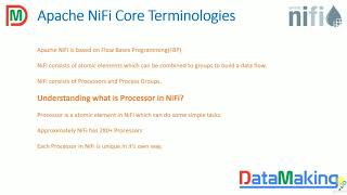 Apache NiFi Core Terminologies | Data Making | DM | DataMaking