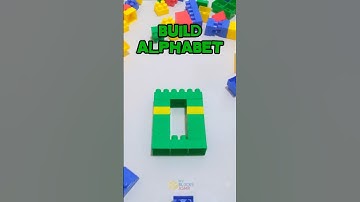 Satisfying ASMR Building Blocks Alphabet O | DIY Lego #blocks #shorts #buildingblock