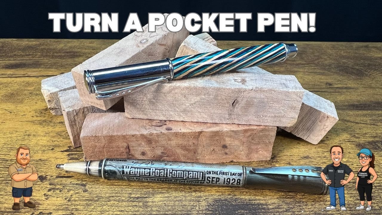 Turning a Burl Pocket Pen, The Tiny Giant!
