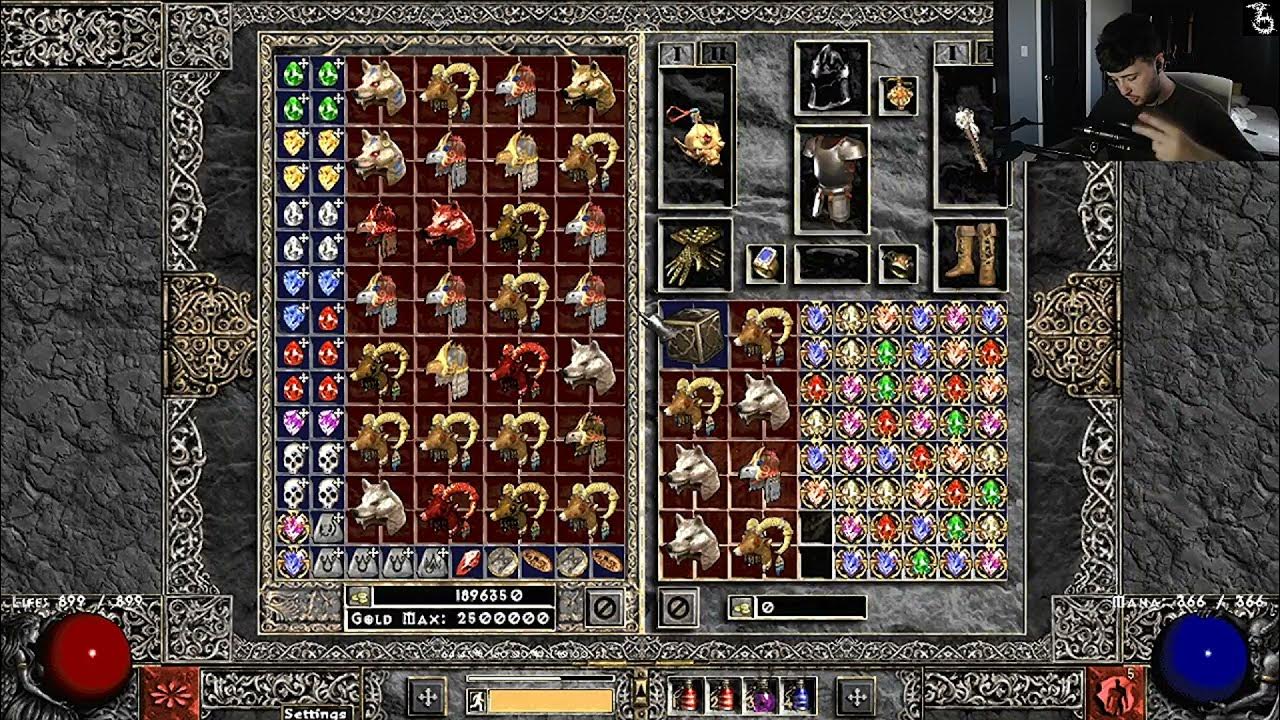 Crafting 45 Druid Caster Helms !! Project Diablo 2 (PD2) YouTube