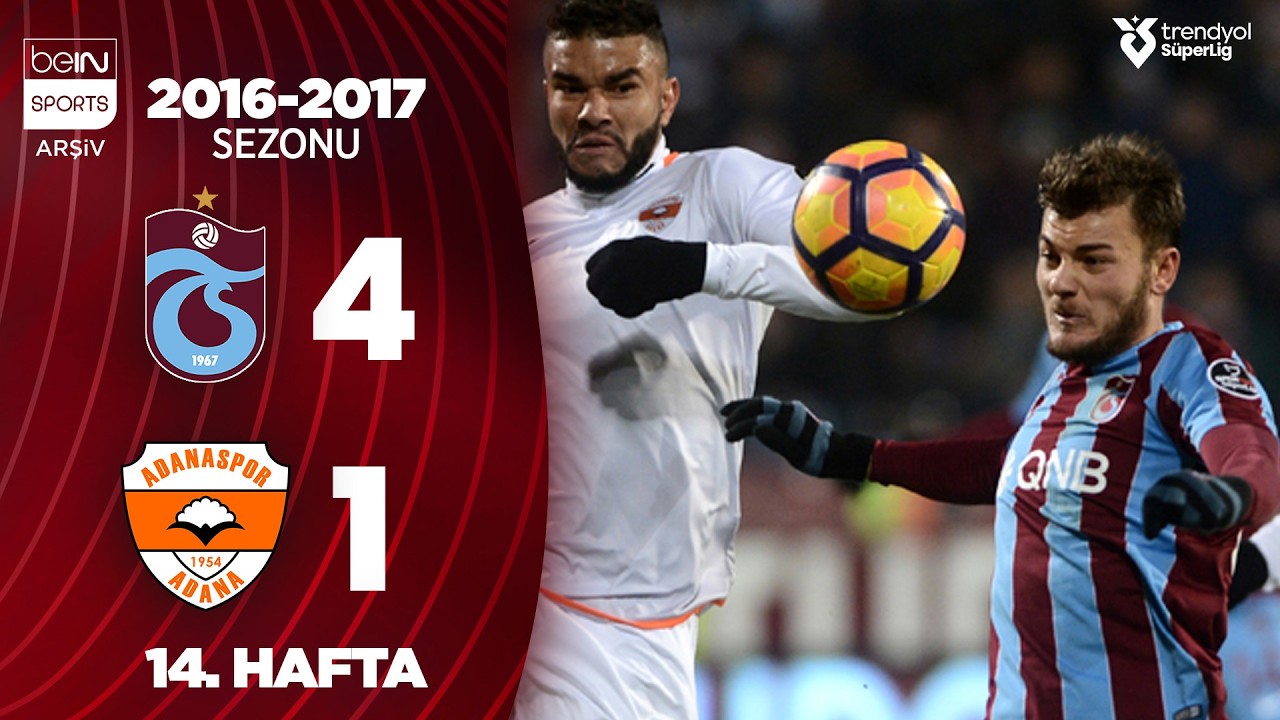 Trabzonspor (4-1) Adanaspor | MAÇ ÖZETİ | 14. Hafta - 2016/2017