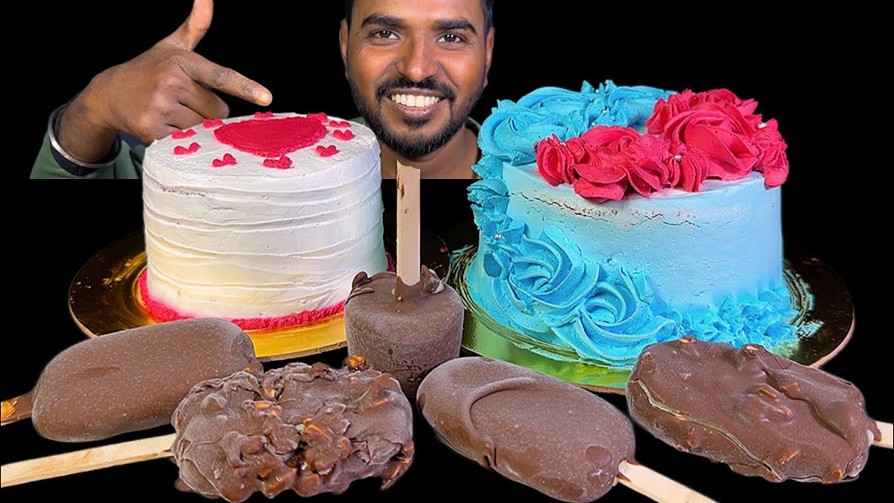 Eating Cake with Ice Cream Mukbang | Eating Challenge 