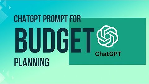 How to use ChatGPT for Budgeting? ChatGPT Prompts for Financing | #chatgpt  #ai #chatgptprompts