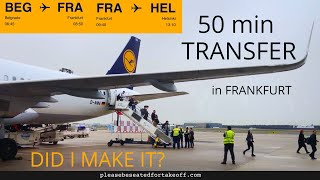 Lufthansa LH1411 BEG to FRANKFURT AIRPORT & short connection to HEL