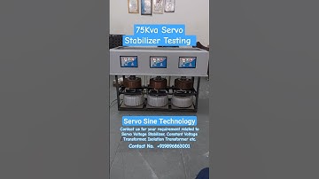 75Kva Servo Stabilizer Testing. #servovoltagestabilizer #machine #workshops #factory #protection
