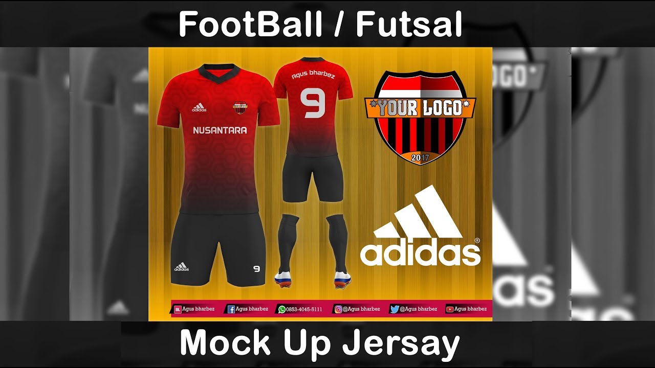 Mock Up Jersay FootBall Futsal Photoshop YouTube