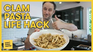 Clam Pasta Life Hack with Canned Clams and Soy Sauce!