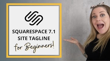 How to add a tagline to Squarespace 7.1 // Squarespace CSS Tutorial