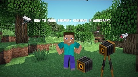 How To Make A Security Camera In Minecraft Bedrock 1.20+ (No Mods)