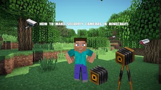 How To Make A Security Camera In Minecraft Bedrock 1.20+ (No Mods)