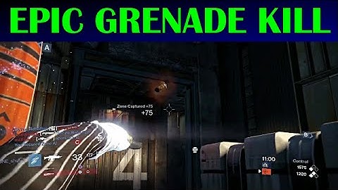 Destiny - Crucible Epic Grenade Kill!!