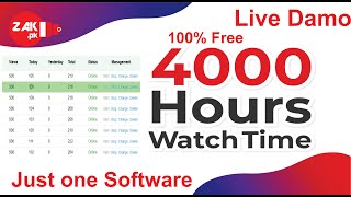 The Rise of YouTube Watch Time Free Software by Zak.pk screenshot 3