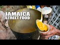 JAMAICA STREET FOOD ( Holland Bamboo & Spur Tree Hill) Curry Goat & Roti, Ital Soup...