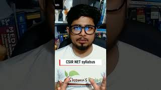 CSIR NET life science syllabus