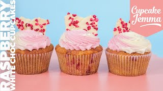 Raspberry White Chocolate Cupcakes | Cupcake Jemma