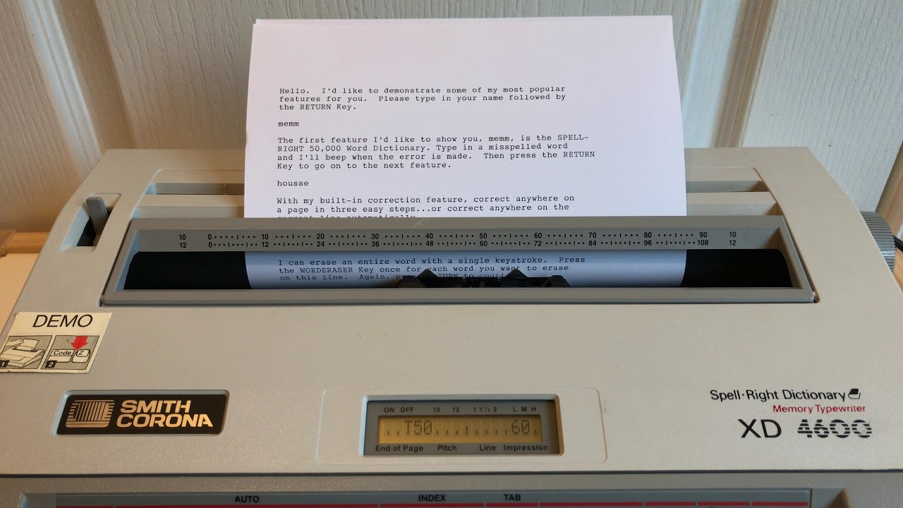 Picked Up My First Typewriter, A Smith Corona XD 4600 : R/typewriters