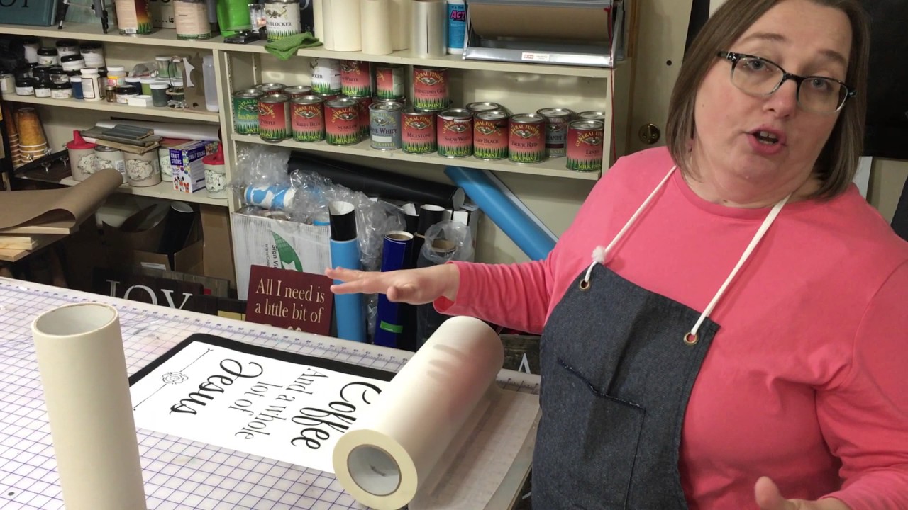 Easy Transfer Tape (Application Tape) Roll Method - Making Signs