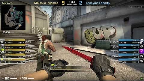 Pov device (17/8) CS GO DEMO - OVERPASS - 16 NIP VS 3 ANONYMO (Flashpoint 3 - 14/05/2021)