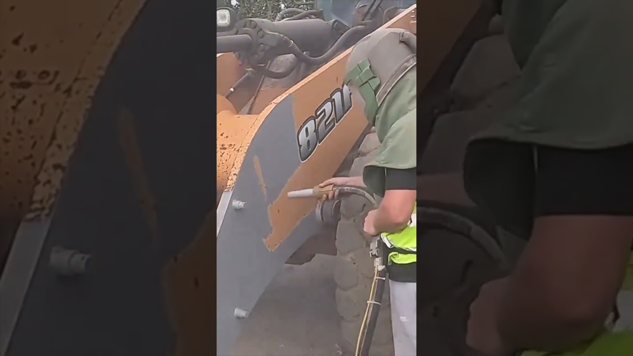 Removing paint using sand method