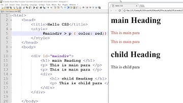 Child Selector in CSS (Hindi)