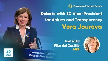 Debate with EC VP for Values and Transparency Vera Jourova (recording)