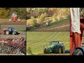 Semis et labour dans les collines en automne  lemken megant john deere new holland