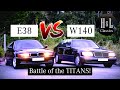 Mercedes-Benz W140 vs BMW E38 - Battle of the Titans!