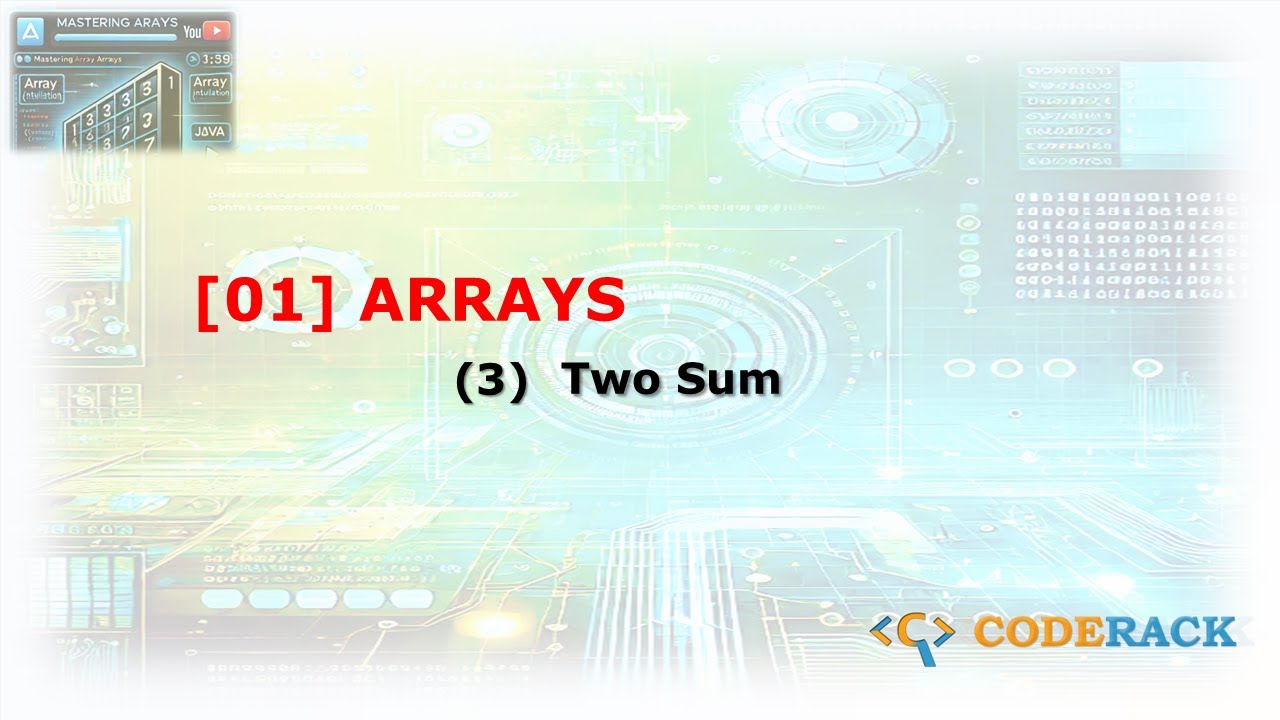 Two Sum | Arrays | Problem - 3 | Tamil | #TwoSum #Java #coderack - YouTube