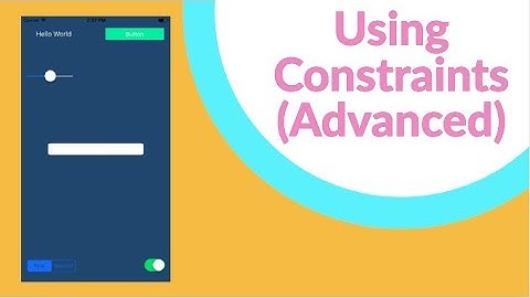 How to use constraints! (ADVANCED) (Swift 4 in Xcode 9)