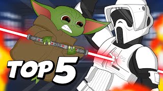 Top 5 HILARIOUS Animated STAR WARS Masterpieces