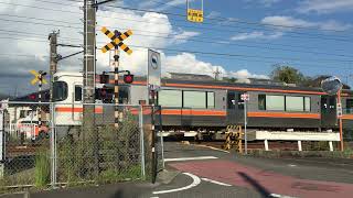 JR身延線の踏切（入山瀬ー富士根）静岡県