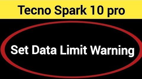 how to set data limit warning, Tecno Spark 10 pro me data limit kaise set karen