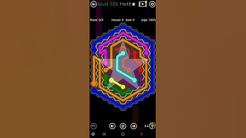 How To Solve Flow Free Hexes Courtyard Spin Level 106 11x13 Board Walk Through Solution Walkthrough